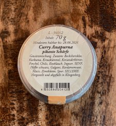 Curry Anapurna pikante Schärfe 